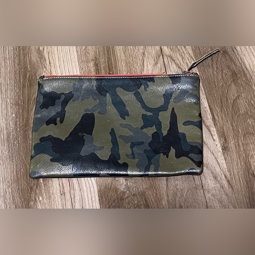 Velvet by Grahm & Spencer Valerie Camo Leather Clutch
